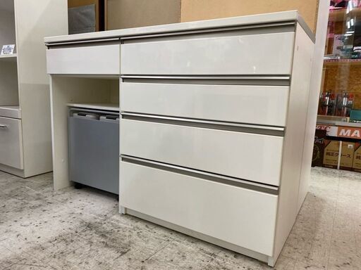 便利な使いやすさ！【愛品館 江戸川店】ニトリ　キッチンカウンター　キッチンボード　ID:159-006585-007　配送可　代引き配送可