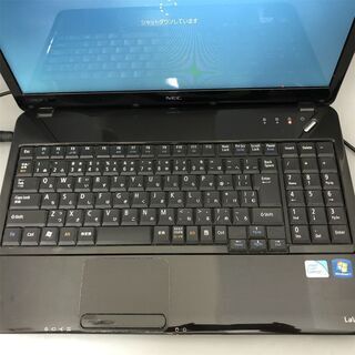 Windows10 中古良品 15型ワイド NEC LS550/E ノートパソコン Celeron 4GB 320GB DVDマルチ 無線 WiFi Office有 即使用可能