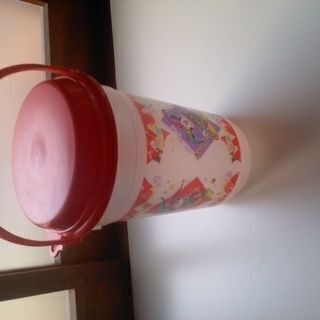 入手困難品 東京 ディズニーランド 15周年 ポップコーン バケツ 底 約10.5cm×高さ 約23cm×口径 約14cm 色剥げありの画像