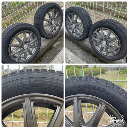 スズキ ソリオ スタッドレスタイヤ&ホイールセット 165/65R15 