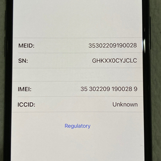 iPhone x 256GB （Space Gray）の画像