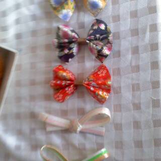 新品　箸置き　10個セット　高級木製　きつね & 可愛いリボン　自宅保管品　はしおき　手作り　工芸品の画像