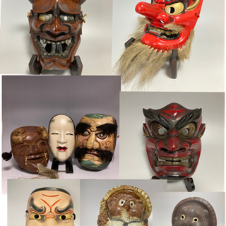 ✨👺木彫り面・タヌキなど置物買い取ります👹✨