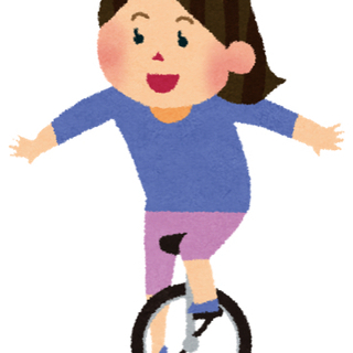ディスポで一輪車しよう！