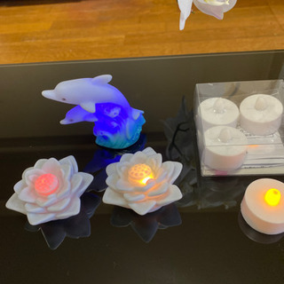 可愛い❗️❗️ＬＥＤナイトランプ、キャンドル【新品同様】の画像