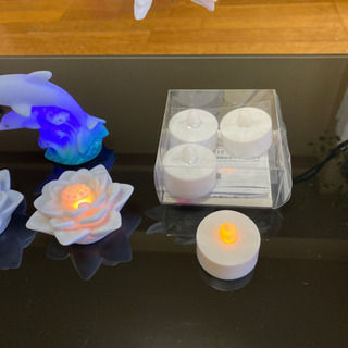 可愛い❗️❗️ＬＥＤナイトランプ、キャンドル【新品同様】の画像