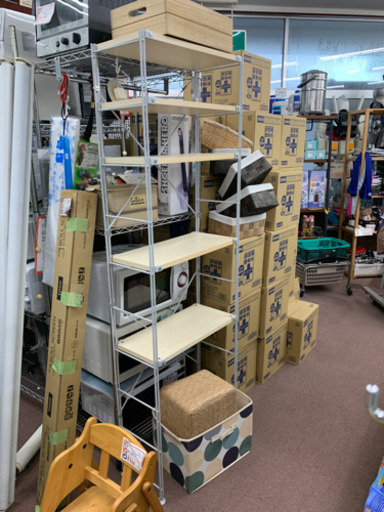 ナチュラルな収納ラック