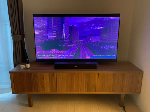 【REGZA 50M 530X】サウンドバー,テレビ台付き