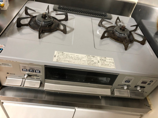 美品　プロパン　ガスコンロ　NORITZ NLW2261TCBSGL