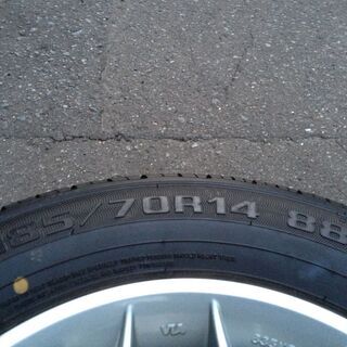グッドイヤー 185/70R14 夏タイヤ アルミホイール付き GT-HYBRID 4本セット 14インチ 6J PCD 114.3 (マルチピッチ) 5穴 ET38の画像