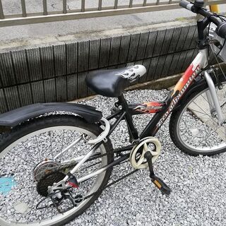 子供用用自転車 (マウンテンバイク) 22インチ  男の子用（黒/シルバー）の画像