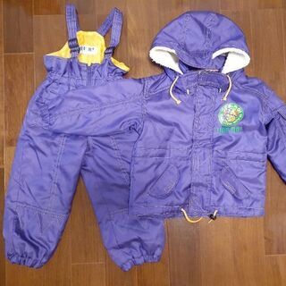 サイズ100スキーウェア男の子青ブルー雪遊びスノー
