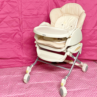 Aprica　アップリカ コンパクトS ハイアンドローチェア ハイローチェア スイングラックの画像