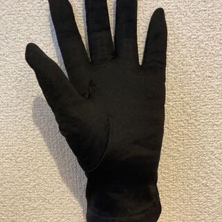 普段使いにも、舞台にも　婦人用手袋（黒）の画像