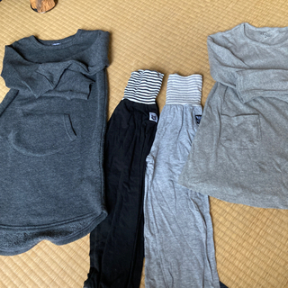 120サイズワンピース2枚　腹巻パンツ2本　レギンス10部丈２本
