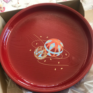 山中合成漆器　麺ザル2枚セット　新品未使用箱入りの画像