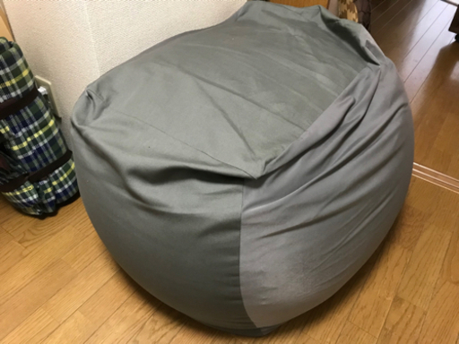 無印　ビーズソファ　グレー　65センチ