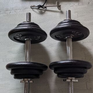 ダンベル20kg×2、リストローラー