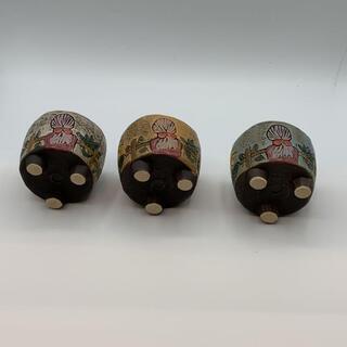 【丸型　女の子】植木鉢 陶器　多肉植物　3個セットの画像