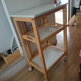 美品❣️木製キッチンラックの画像