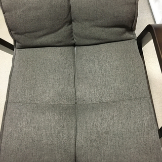 リクライニングチェアー　グレーの画像