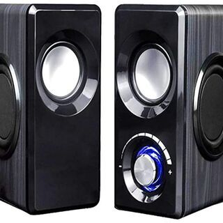 OTOKU PC スピーカー 振動膜6枚まで 黒木 木製 USB...