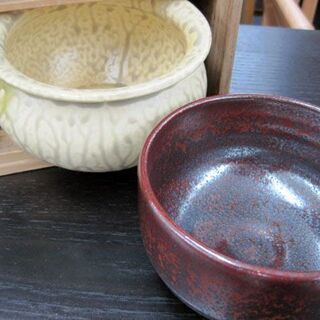 茶道具 短冊箱茶器揃え 茶碗 茶入 建水 棗 蓋置 水指 仕覆 桐箱 セット 札幌市手稲区の画像