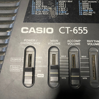 【中古品】電子キーボード　CASIO CT-655の画像