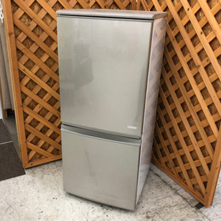 【愛品館江戸川店】「保証有り」SHARPシャープ　137L　2ドア冷凍冷蔵庫「SJ-C14C-N」（2017年製）お問い合わせID:143-012977-007　配送近隣1,100円～
