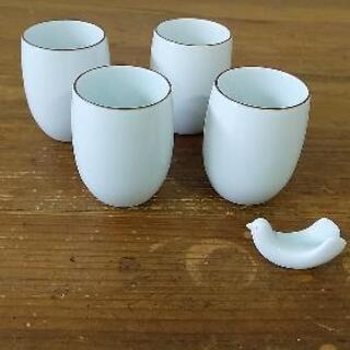 白山陶器　湯呑み&はし置き