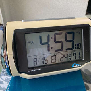 目覚まし時計（電波時計）差し上げます【大音量注意】SEIKO SUPER RAIDEN（セイコースーパーライデン）NR523Wの画像