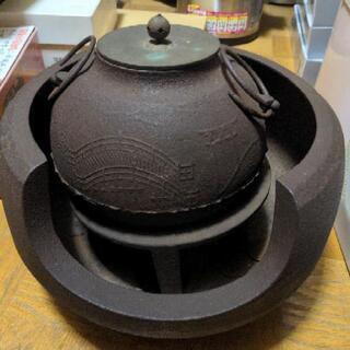 （感謝の取引中）茶釜セット　茶道具