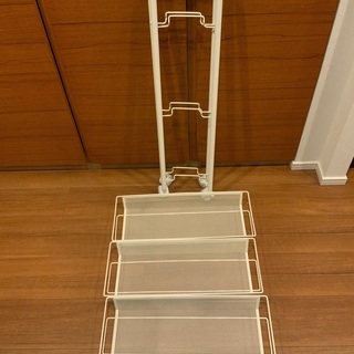 山善　キッチンワゴン　スリムラック　おむつ入れにも◎の画像