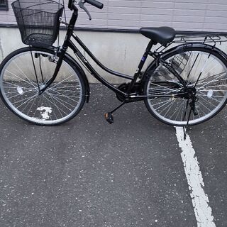 買ったばかり　自転車　黒