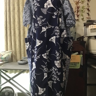 手作り　浴衣リメイク　大きめチュニック