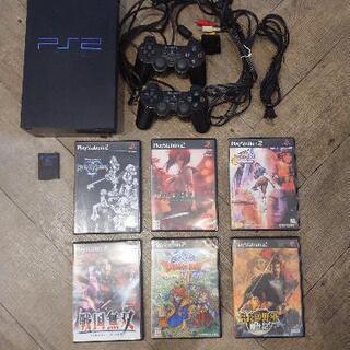 プレイステーション2本体(動作確認済み)　メモリーカード、ソフト...
