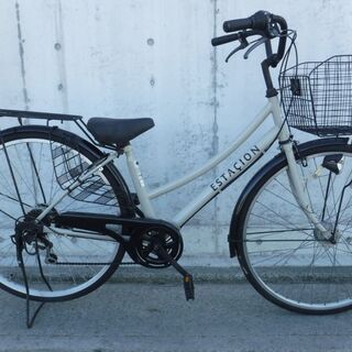 6段変速&オートライト付き シティサイクル　中古自転車 352