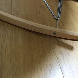 【中古品】ロッキングチェア　黄緑　※引き取りのみの画像