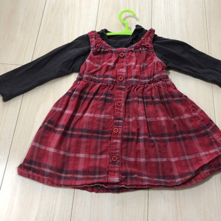 ブランシェス　ワンピース&トップスセット　80の画像