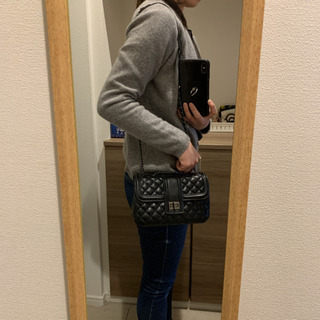 本革　キルティング　チェーンバッグ　の画像