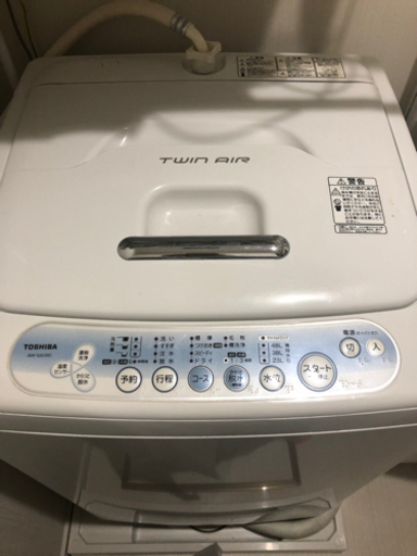 東芝 TOSHIBA AW-105(W) 全自動洗濯機5.0kg
