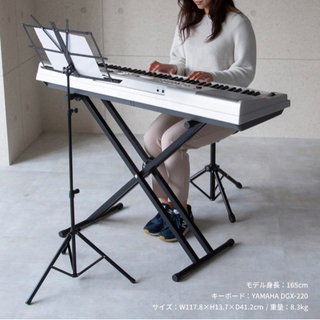 スタンドあり　yamaha ez-j24光電子ピアノの画像