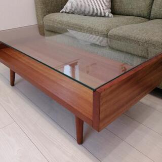 unico】ウニコ Ecco エッコ ガラステーブル/センターテーブル