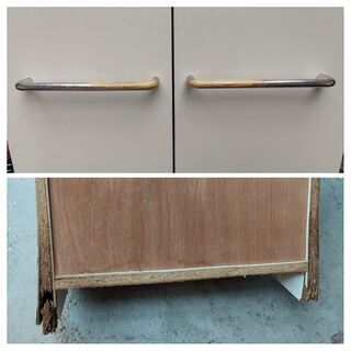 棚　開き戸　収納　キャビネット　木製の画像