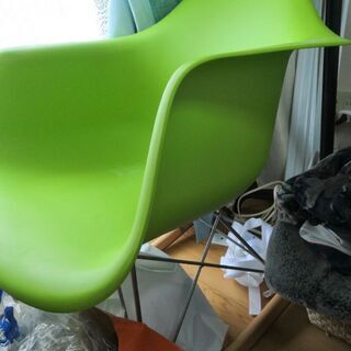 【中古品】ロッキングチェア　黄緑　※引き取りのみの画像
