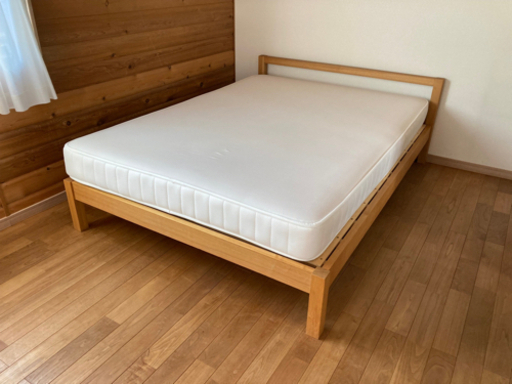 交渉中  無印良品 ダブルベッドマットレス付き