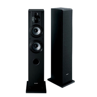 SONY SS-CS3 2本 アンプとコードつけます