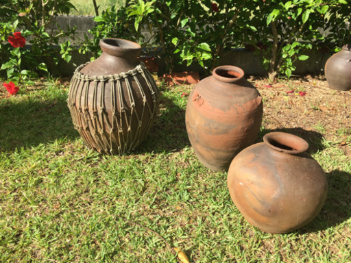 やちむん　壺　壺屋　酒甕　4個セット