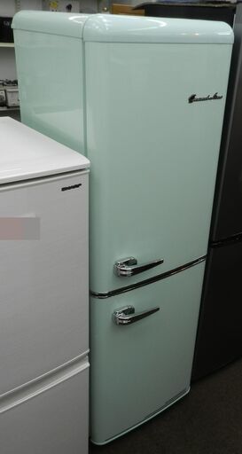 【配送・設置無料】2019年製★Grand Line レトロ冷凍/冷蔵庫【 133L 2ドア 】ARE-133LG
