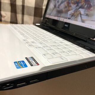 新品バッテリー彡Ａランク。Ｗｅｂカメラ内蔵・ＮＥＣ・超高速ｉ７第三/新品ＳＳＤ２４０ＧＢ/クリスタルホワイトWin11 64bit/Office2021付/15.6ｲﾝﾁ/メモリ８GＢ/無線/DVD・ＣＤ再生ソフト付　No.2303025の画像